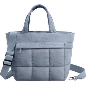 2328 Small Puffer Tote Bag , Lightweight Mini Quilted Crossbody Cute